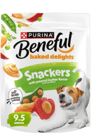 Purina Beneful Produced in USA Facilities Dog Training Treat For Dogs, Baked Delights Snackers