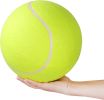 Big Tennis Ball for Dogs-9.5" Inflatable Giant Tennis Balls Large Pet Toys for Outdoor/Indoor Sports Oversize Dog Toy Ball for Small/Medium/Large Dogs