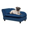 PawHut Luxury Fancy Dog Bed for Small Dogs with Hidden Storage, Small Dog Couch with Soft 3" Foam, Dog Sofa Bed, Cushy Dog Bed, Modern Pet Furniture f