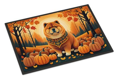 NEW Chow Chow Fall Doormat Front Door Mat Indoor Outdoor Rugs for Entryway, Non Slip Washable Low Pile, 18H X 27W