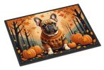 NEW Fawn French Bulldog Fall Doormat Front Door Mat Indoor Outdoor Rugs for Entryway, Non Slip Washable Low Pile, 18H X 27W