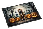 NEW Bloodhound Spooky Halloween Doormat Front Door Mat Indoor Outdoor Rugs for Entryway, Non Slip Washable Low Pile, 18H X 27W