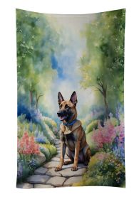 Belgian Malinois Spring Garden Kitchen Towel Dish Cloths Guest Hand Towel Decorative Bathroom Towel for Face,Tea, Dishcloth, Kitchen and Bath
