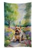 Norwich Terrier Spring Path Kitchen Towel Dish Cloths Guest Hand Towel Decorative Bathroom Towel for Face,Tea, Dishcloth, Kitchen and Bath