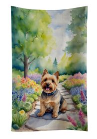 Norwich Terrier Spring Path Kitchen Towel Dish Cloths Guest Hand Towel Decorative Bathroom Towel for Face,Tea, Dishcloth, Kitchen and Bath