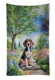 American English Coonhound Spring Garden Kitchen Towel Dish Cloths Guest Hand Towel Decorative Bathroom Towel for Face,Tea, Dishcloth, Kitchen and Bat