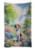 English Foxhound Spring Path Kitchen Towel Dish Cloths Guest Hand Towel Decorative Bathroom Towel for Face,Tea, Dishcloth, Kitchen and Bath