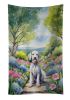 Bedlington Terrier Spring Garden Kitchen Towel Dish Cloths Guest Hand Towel Decorative Bathroom Towel for Face,Tea, Dishcloth, Kitchen and Bath