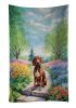 Redbone Coonhound Spring Path Kitchen Towel Dish Cloths Guest Hand Towel Decorative Bathroom Towel for Face,Tea, Dishcloth, Kitchen and Bath