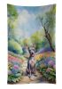 American Hairless Terrier Spring Garden Kitchen Towel Dish Cloths Guest Hand Towel Decorative Bathroom Towel for Face,Tea, Dishcloth, Kitchen and Bath