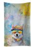 Alaskan Klee Kai Hippie Dawg Kitchen Towel Dish Cloths Guest Hand Towel Decorative Bathroom Towel for Face,Tea, Dishcloth, Kitchen and Bath