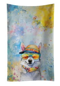 Alaskan Klee Kai Hippie Dawg Kitchen Towel Dish Cloths Guest Hand Towel Decorative Bathroom Towel for Face,Tea, Dishcloth, Kitchen and Bath