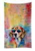 Beagle Hippie Dawg Kitchen Towel Dish Cloths Guest Hand Towel Decorative Bathroom Towel for Face,Tea, Dishcloth, Kitchen and Bath