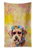 Airedale Terrier Hippie Dawg Kitchen Towel Dish Cloths Guest Hand Towel Decorative Bathroom Towel for Face,Tea, Dishcloth, Kitchen and Bath