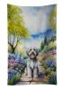 Tibetan Terrier Spring Path Kitchen Towel Dish Cloths Guest Hand Towel Decorative Bathroom Towel for Face,Tea, Dishcloth, Kitchen and Bath