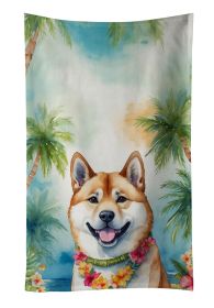 Akita Luau Kitchen Towel Dish Cloths Guest Hand Towel Decorative Bathroom Towel for Face,Tea, Dishcloth, Kitchen and Bath