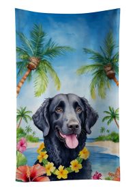 Curly-Coated Retriever Luau Kitchen Towel Dish Cloths Guest Hand Towel Decorative Bathroom Towel for Face,Tea, Dishcloth, Kitchen and Bath