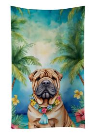 Shar Pei Luau Kitchen Towel Dish Cloths Guest Hand Towel Decorative Bathroom Towel for Face,Tea, Dishcloth, Kitchen and Bath