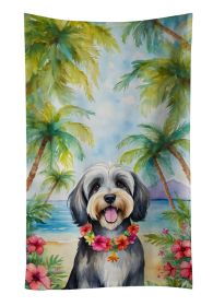 Tibetan Terrier Luau Kitchen Towel Dish Cloths Guest Hand Towel Decorative Bathroom Towel for Face,Tea, Dishcloth, Kitchen and Bath