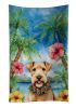 Lakeland Terrier Luau Kitchen Towel Dish Cloths Guest Hand Towel Decorative Bathroom Towel for Face,Tea, Dishcloth, Kitchen and Bath