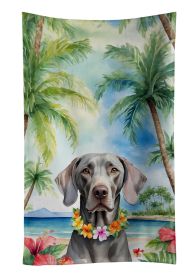 Weimaraner Luau Kitchen Towel Dish Cloths Guest Hand Towel Decorative Bathroom Towel for Face,Tea, Dishcloth, Kitchen and Bath