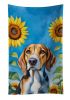 American Foxhound in Sunflowers Kitchen Towel Dish Cloths Guest Hand Towel Decorative Bathroom Towel for Face,Tea, Dishcloth, Kitchen and Bath