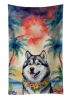 Alaskan Malamute Luau Kitchen Towel Dish Cloths Guest Hand Towel Decorative Bathroom Towel for Face,Tea, Dishcloth, Kitchen and Bath