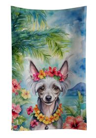 Chinese Crested Luau Kitchen Towel Dish Cloths Guest Hand Towel Decorative Bathroom Towel for Face,Tea, Dishcloth, Kitchen and Bath