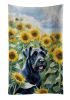 Giant Schnauzer in Sunflowers Kitchen Towel Dish Cloths Guest Hand Towel Decorative Bathroom Towel for Face,Tea, Dishcloth, Kitchen and Bath