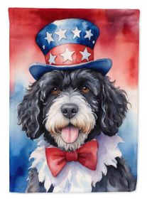 Portuguese Water Dog Patriotic American Garden Flag Mailbox Flag Decorative Yard Flag Banner Outside Patio Artwork Yard Flower Beds, Garden Size, Mult