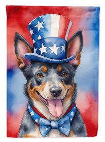 Australian Cattle Dog Patriotic American Garden Flag Mailbox Flag Decorative Yard Flag Banner Outside Patio Artwork Yard Flower Beds, Garden Size, Mul