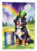 Bernese Mountain Dog St Patrick's Day Garden Flag Mailbox Flag Decorative Yard Flag Banner Outside Patio Artwork Yard Flower Beds, Garden Size, Multic