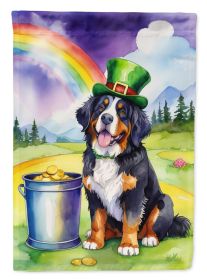 Bernese Mountain Dog St Patrick's Day Garden Flag Mailbox Flag Decorative Yard Flag Banner Outside Patio Artwork Yard Flower Beds, Garden Size, Multic