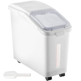 VEVOR Ingredient Storage Bin, 11.4 Gallon Capacity Shelf Ingredient Bin, 280 Cup Flour Bins on Wheels Commercial Prosave Shelf-storage Ingredient Bin