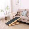 Dog Ramp for Bed, Extra Wide Excellent Traction, Pet Ramp for Small Dogs to Get on Couch Car, Non-Slip Rubber Surface, 17" Wide Hold up to 80lb, Adjus
