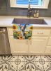 Italian Greyhound in Sunflowers Kitchen Towel Dish Cloths Guest Hand Towel Decorative Bathroom Towel for Face,Tea, Dishcloth, Kitchen and Bath