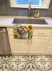 Lhasa Apso in Sunflowers Kitchen Towel Dish Cloths Guest Hand Towel Decorative Bathroom Towel for Face,Tea, Dishcloth, Kitchen and Bath