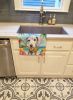 Bedlington Terrier Luau Kitchen Towel Dish Cloths Guest Hand Towel Decorative Bathroom Towel for Face,Tea, Dishcloth, Kitchen and Bath