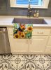Welsh Terrier in Sunflowers Kitchen Towel Dish Cloths Guest Hand Towel Decorative Bathroom Towel for Face,Tea, Dishcloth, Kitchen and Bath