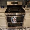 Bearded Collie Luau Kitchen Towel Dish Cloths Guest Hand Towel Decorative Bathroom Towel for Face,Tea, Dishcloth, Kitchen and Bath