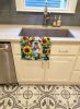 English Bulldog in Sunflowers Kitchen Towel Dish Cloths Guest Hand Towel Decorative Bathroom Towel for Face,Tea, Dishcloth, Kitchen and Bath