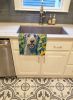 Irish Wolfhound in Sunflowers Kitchen Towel Dish Cloths Guest Hand Towel Decorative Bathroom Towel for Face,Tea, Dishcloth, Kitchen and Bath