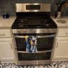 Bluetick Coonhound in Sunflowers Kitchen Towel Dish Cloths Guest Hand Towel Decorative Bathroom Towel for Face,Tea, Dishcloth, Kitchen and Bath