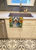 Bearded Collie in Sunflowers Kitchen Towel Dish Cloths Guest Hand Towel Decorative Bathroom Towel for Face,Tea, Dishcloth, Kitchen and Bath