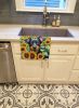 Manchester Terrier in Sunflowers Kitchen Towel Dish Cloths Guest Hand Towel Decorative Bathroom Towel for Face,Tea, Dishcloth, Kitchen and Bath