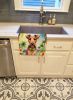 Irish Terrier Luau Kitchen Towel Dish Cloths Guest Hand Towel Decorative Bathroom Towel for Face,Tea, Dishcloth, Kitchen and Bath