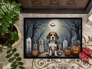 NEW Beagle Spooky Halloween Doormat Front Door Mat Indoor Outdoor Rugs for Entryway, Non Slip Washable Low Pile, 18H X 27W