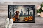 NEW Irish Setter Spooky Halloween Doormat Front Door Mat Indoor Outdoor Rugs for Entryway, Non Slip Washable Low Pile, 18H X 27W
