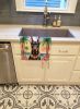 Doberman Pinscher Luau Kitchen Towel Dish Cloths Guest Hand Towel Decorative Bathroom Towel for Face,Tea, Dishcloth, Kitchen and Bath
