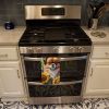 Tibetan Spaniel in Sunflowers Kitchen Towel Dish Cloths Guest Hand Towel Decorative Bathroom Towel for Face,Tea, Dishcloth, Kitchen and Bath